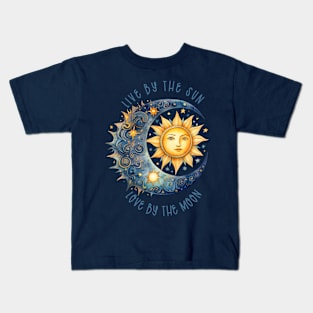 Celestial Sun and Moon A Kids T-Shirt